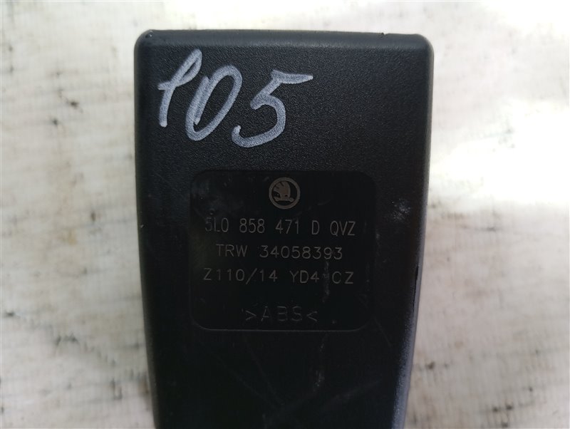 Замок ремня безопасности Audi Q7 2008 4L