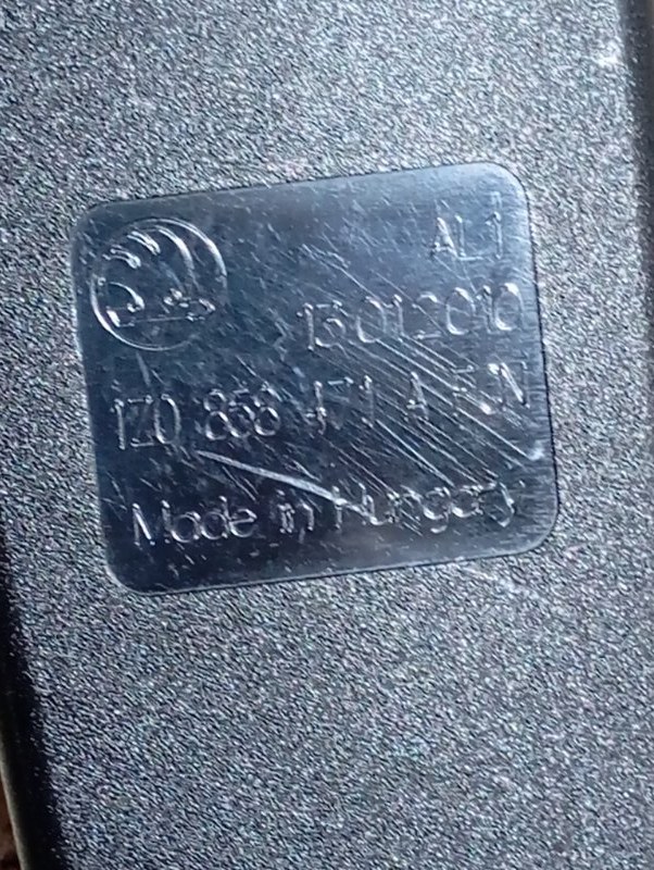 Замок ремня безопасности Skoda Octavia 2009