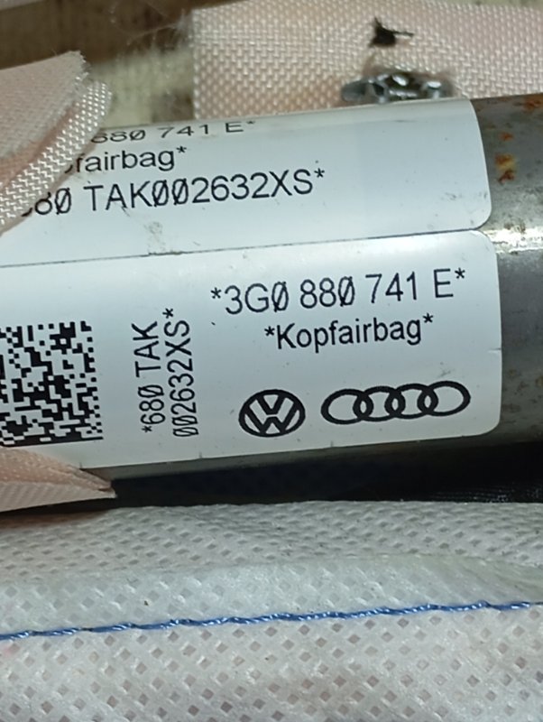 Подушка безопасности боковая шторка Volkswagen Passat 2016 B8
