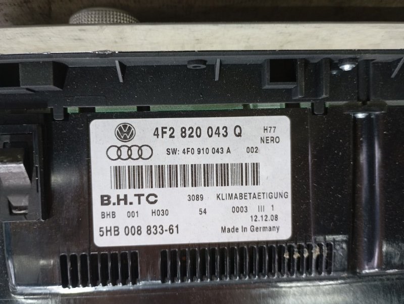 Блок управления климат-контролем Audi A6 2010 C6
