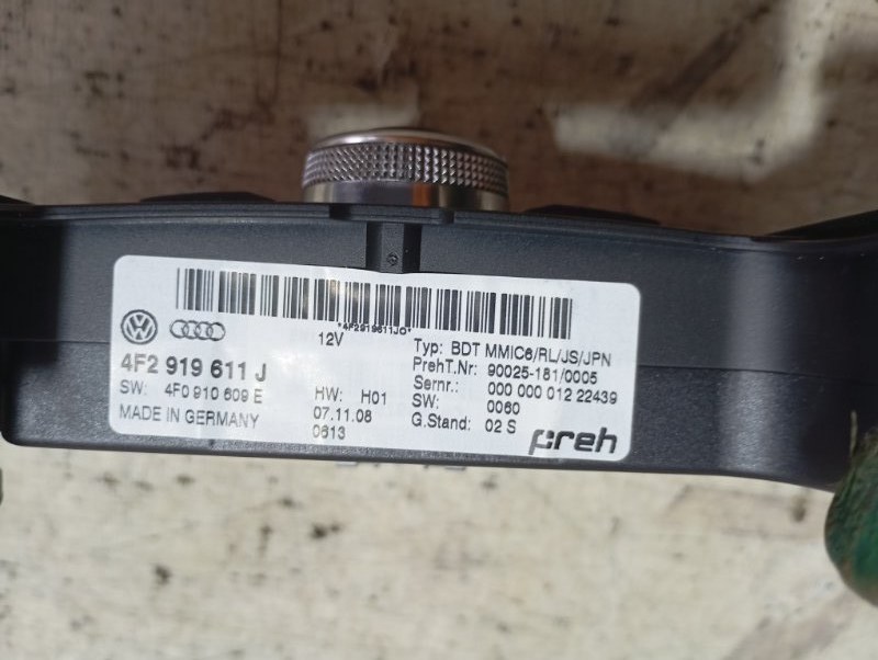 Блок кнопок MMI Audi A6 2010 C6