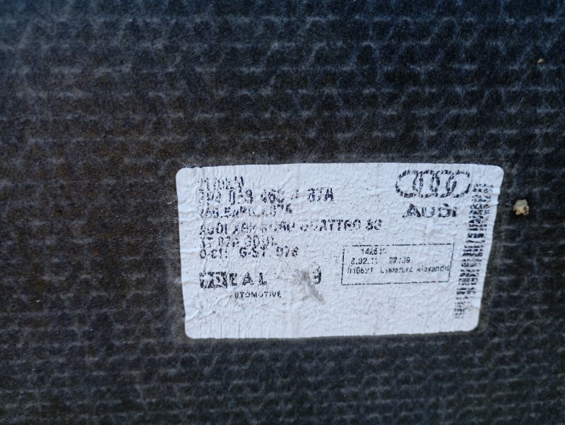 Пол багажника Audi A3 2009 8P