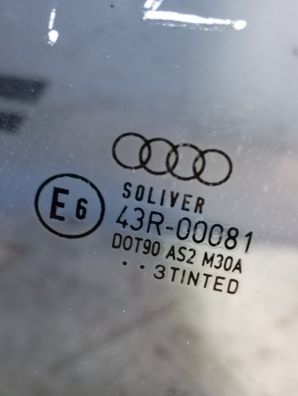 Стекло двери Audi A4 2002 B6