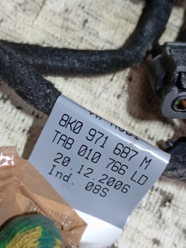 Проводка двери Audi A4 2008 B8