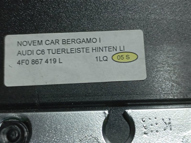 Вставки дверных карт декоративные Audi A6 2010 C6