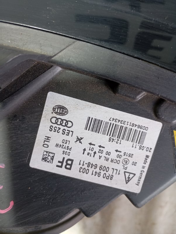 Фары Audi A3 2010 8P