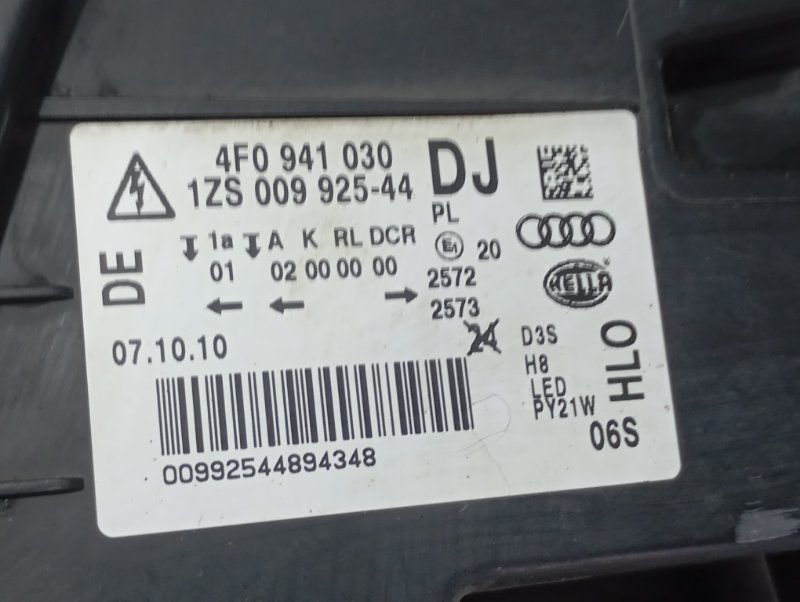 Фара Audi A6 ALLROAD 2010 C6