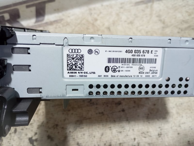 CD плеер Audi A6 ALLROAD 2014 C7