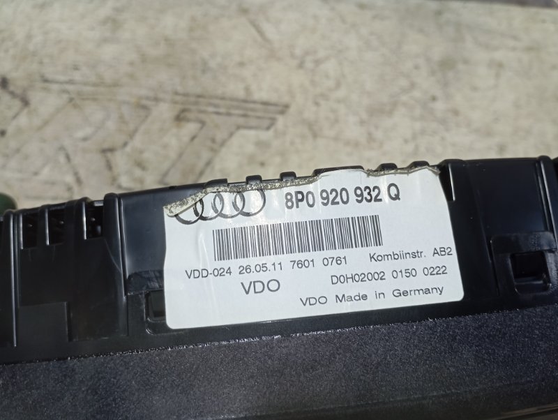 Панель приборов Audi A3 2010 8P
