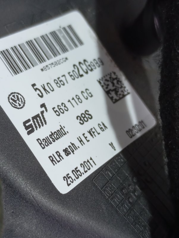 Зеркало боковое Volkswagen Golf 2010 Mk6