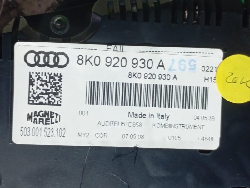Приборная панель Audi A4 2008 B8