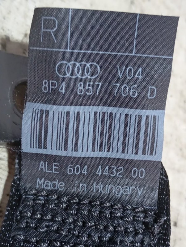 Ремень безопасности Audi A3 2010 8P
