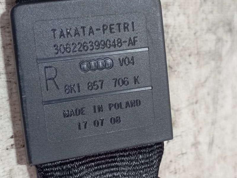 Ремень безопасности Audi A4 2008 B8