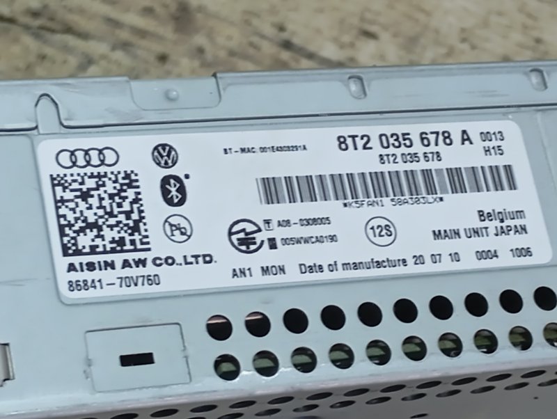 Магнитола Audi A4 2011 B8