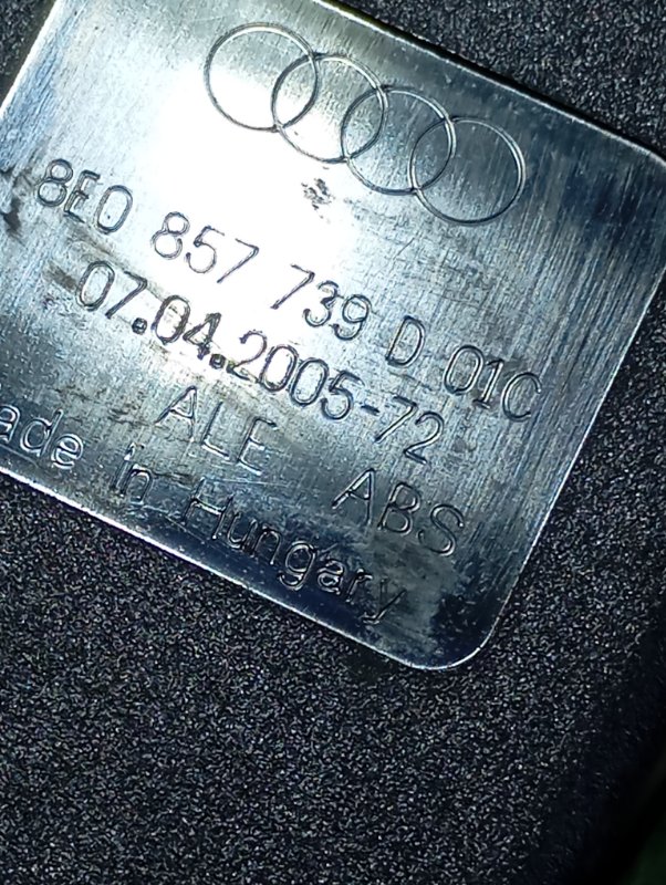 Замок ремня безопасности Audi A4 2006 B7
