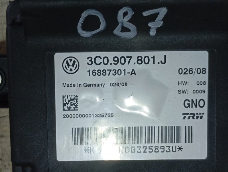 Блок управления стояночным тормозом Volkswagen Passat 2008 B6