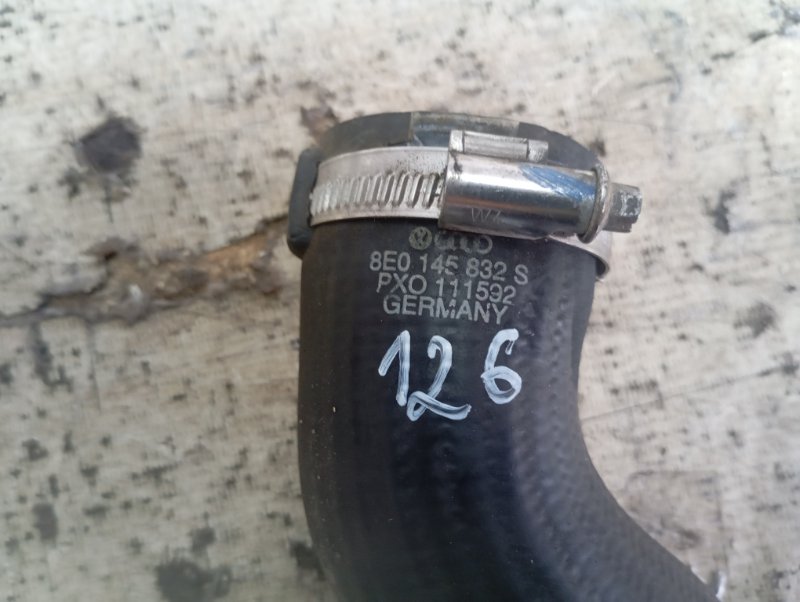 Патрубок интеркулера Audi A4 2002 B6