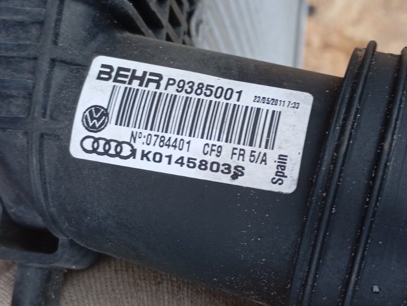 Интеркулер Audi A3 2010 8P