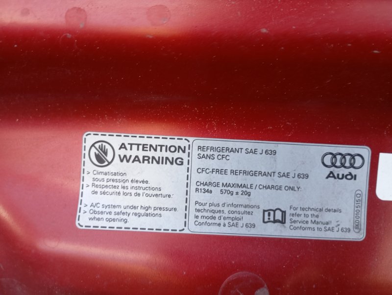 Капот Audi Q5 2010 8R