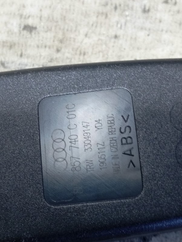 Замок ремня безопасности Audi A3 2011 8P