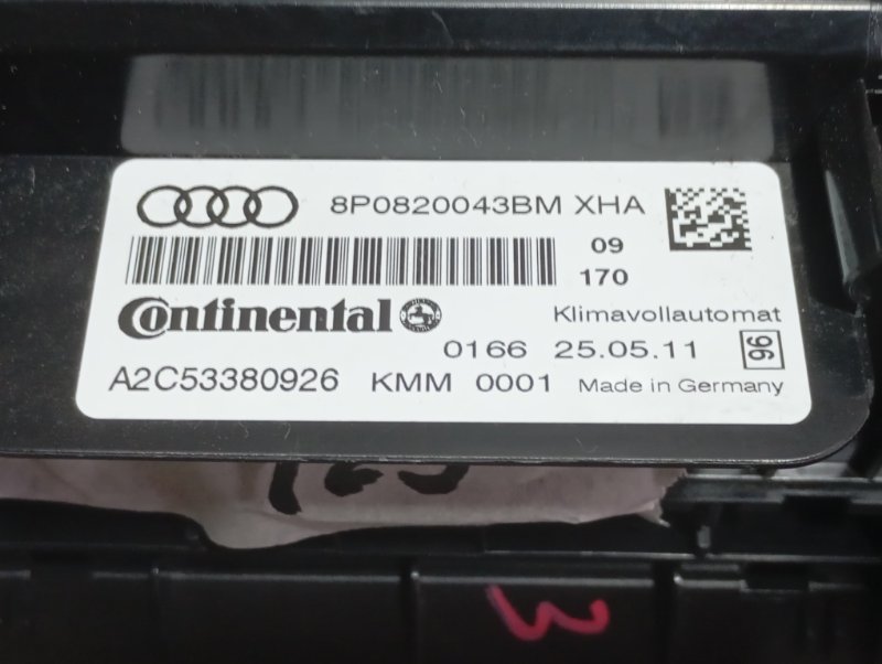 Блок управления климат-контролем Audi A3 2011 8P