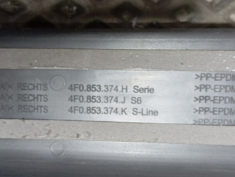 Накладки порогов дверей Audi A6 2007 C6