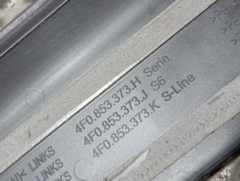 Накладки порогов дверей Audi A6 2007 C6