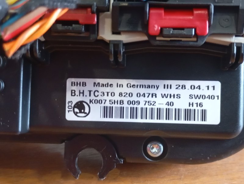 Блок управления климат-контролем Skoda YETI 2011 5L