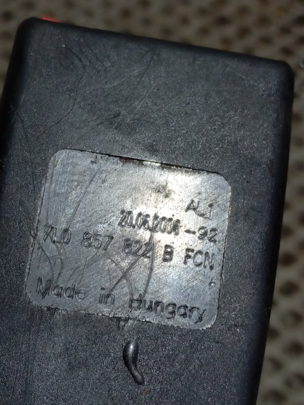 Замок ремня безопасности Volkswagen Touareg 2006 GP