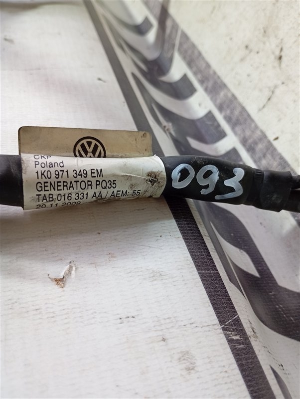 Проводка стартера и генератора Volkswagen Touran 2011 1T