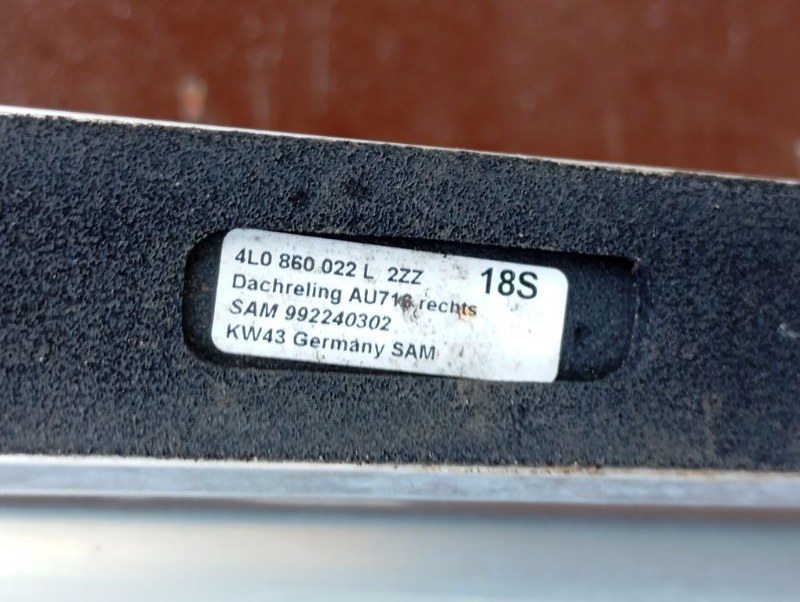 Рейлинги Audi Q7 2010 4L