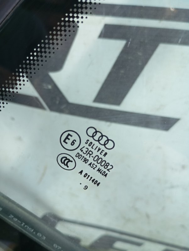 Стекло боковое Audi S5 2010 8T