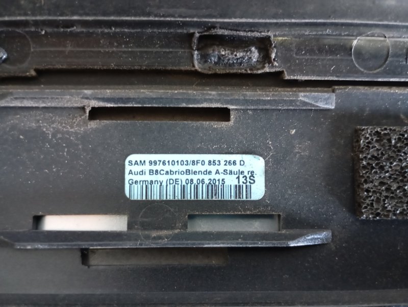 Молдинг стекла Audi S5 2010 8T