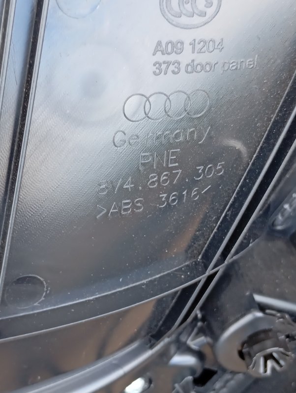 Дверные карты Audi S3 2016 8V hatchback