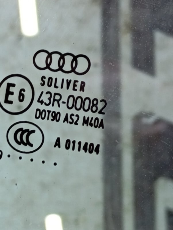 Стекло боковое Audi S5 2010 8T