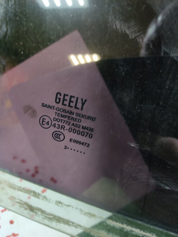 Стекло двери заднее правое Geely Emgrand EC7 2014 FE-2
