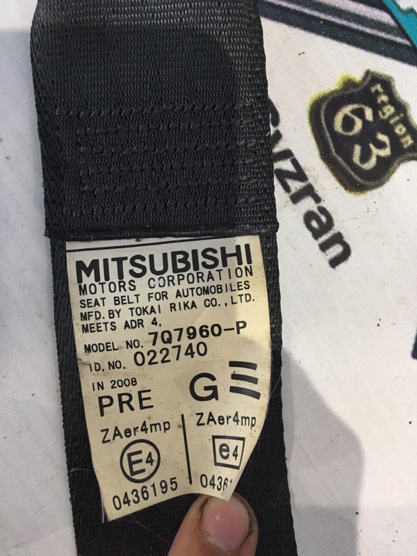Ремень безопасности Mitsubishi Galant Fortis 2011