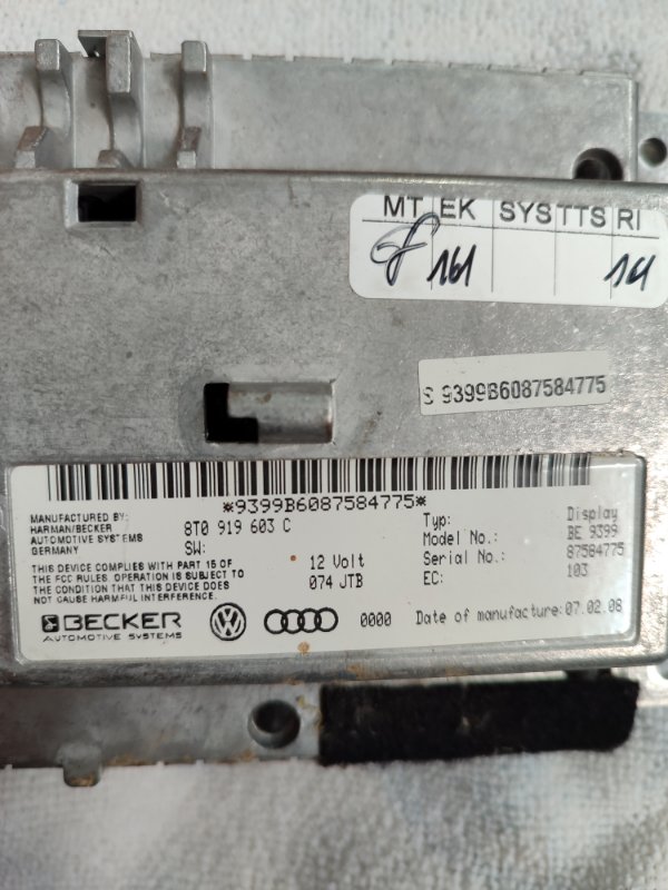 Информационный дисплей Audi A6 C6 2008 Quattro 4F