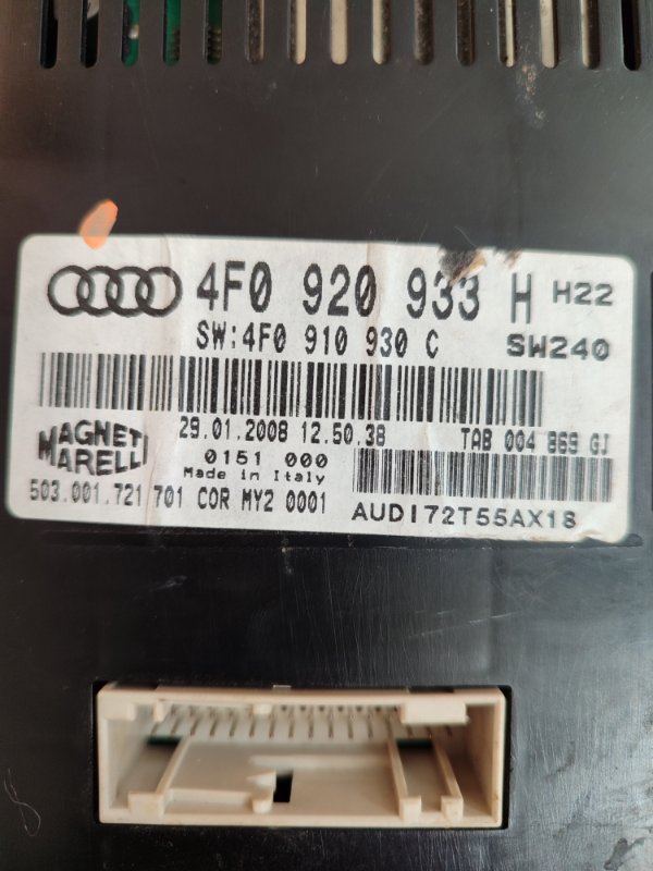 Панель приборов Audi A6 C6 2008 Quattro 4F