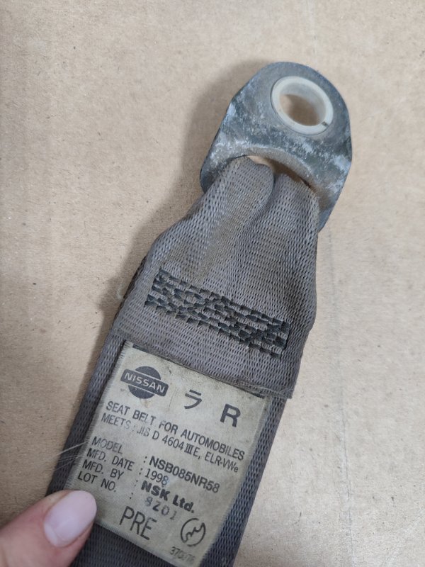 Ремень безопасности Nissan Sunny 1999 GF-FB15