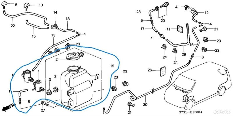 Бачок омывателя Honda Stepwgn
