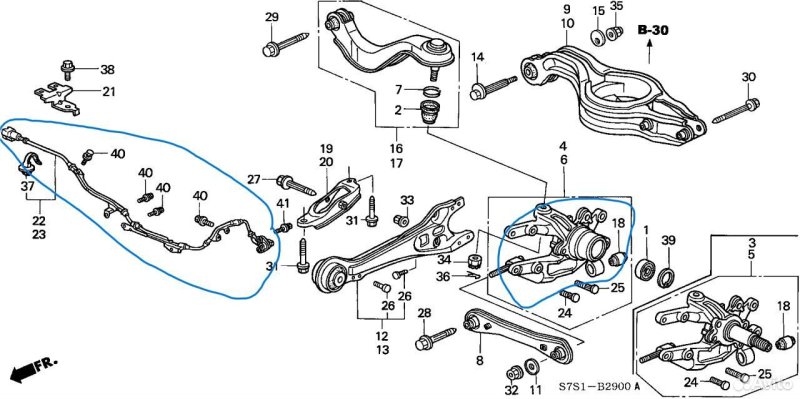 Датчик ABS Honda Stepwgn RF3