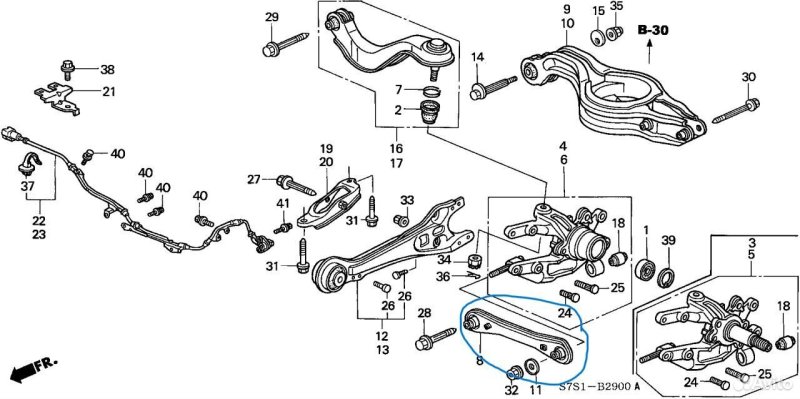 Рычаг Honda Stepwgn RF3