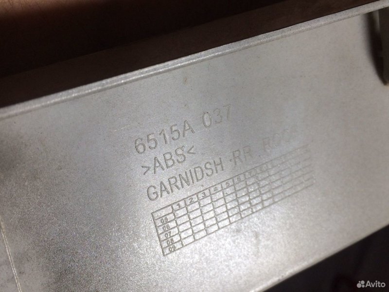 Накладка двери багажника Mitsubishi Outlander XL