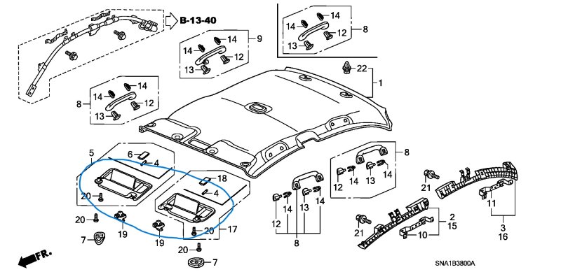 Козырек солнцезащитный Honda Civic 2005 FD1