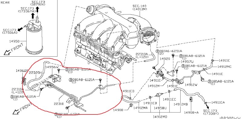 Клапан электромагнитный NISSAN TEANA 2008 J32