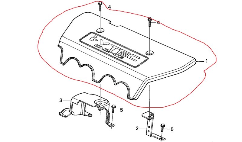 Крышка ДВС Honda StepWgn 2003 RF3