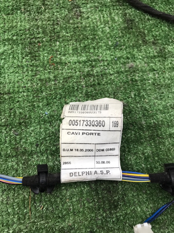 Проводка двери FIAT PANDA 2006 169