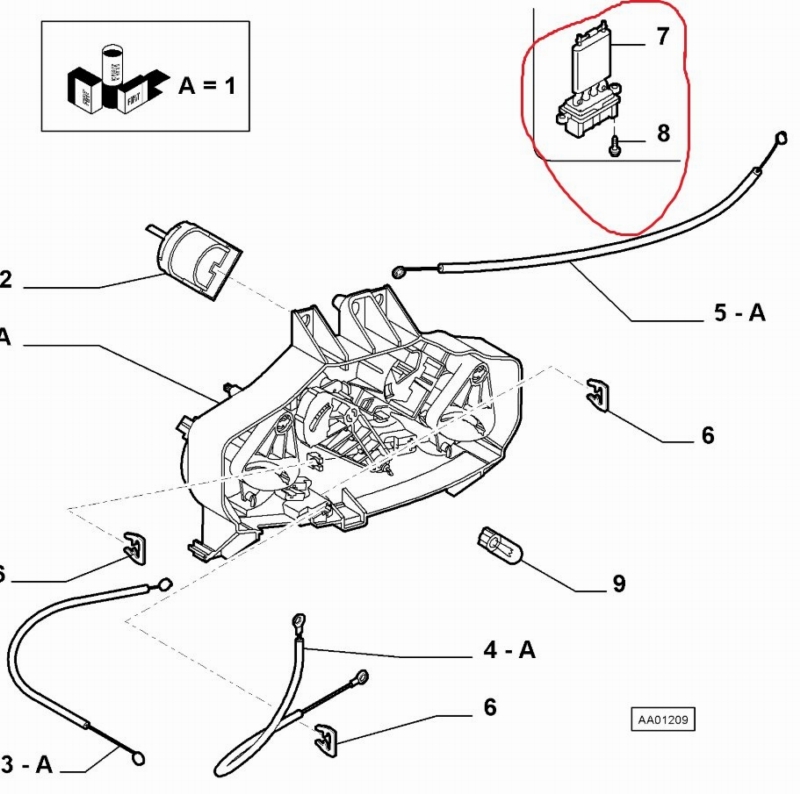 Резистор печки FIAT PANDA 2006 169