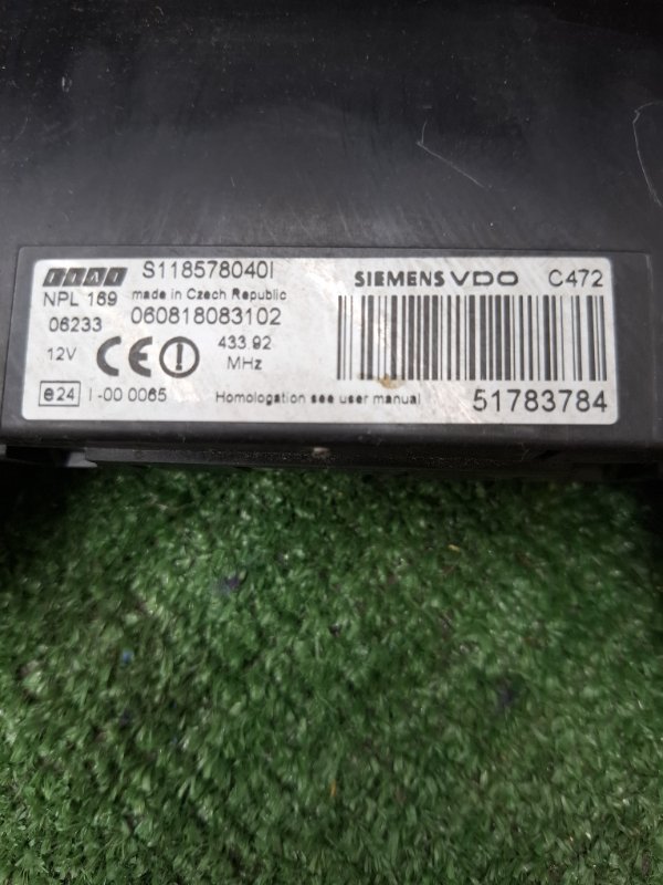 Блок комфорта FIAT PANDA 2006 169